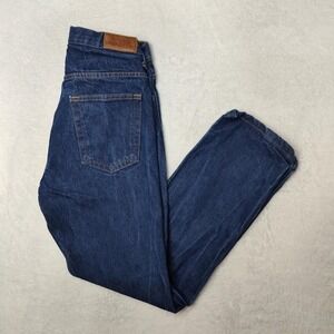 Dearborn Denim Jeans Mens 32x30 Blue Straight Dark Wash Tailored Fit Cotton USA